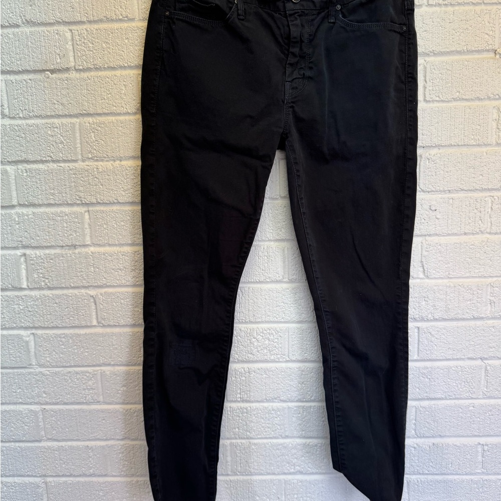 MOTHER Black Ankle & Cropped Jeans